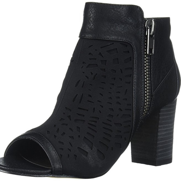 Michael Antonio Shoes - MAS Open Toe Block Heel Sandal Bootie
